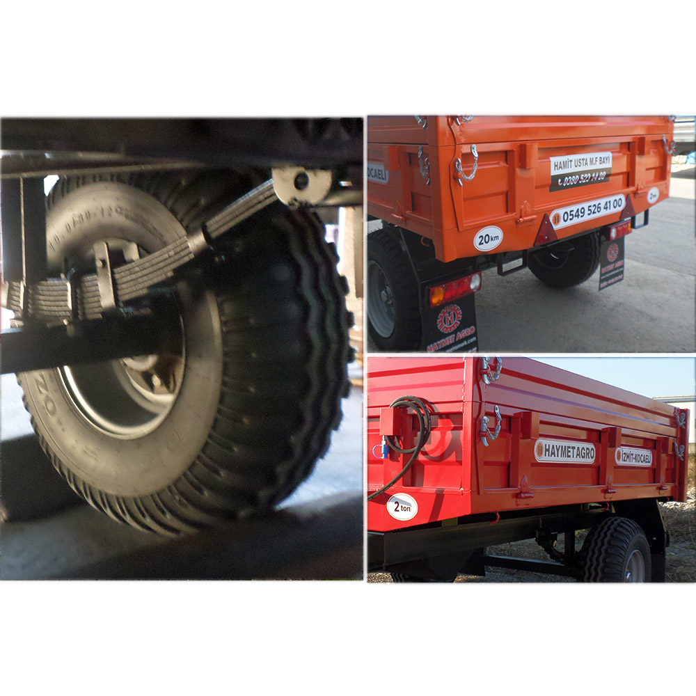 2 Ton Tek Dingil Arkaya Damperli